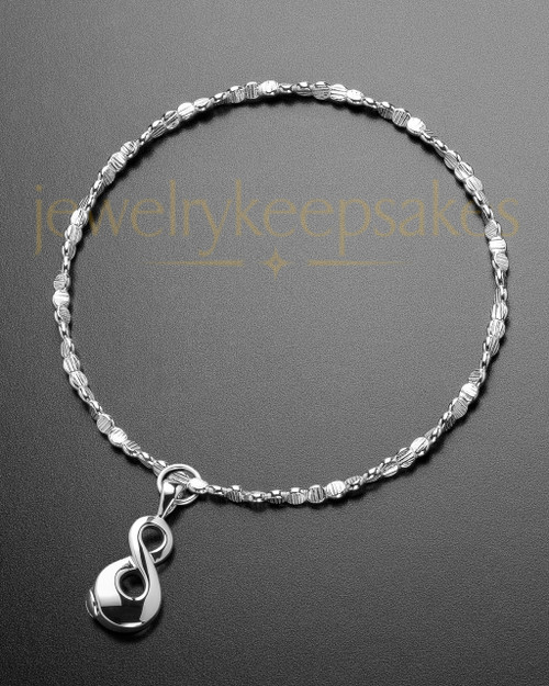 Luxury Perpetual Love Sterling Cremation Bracelet