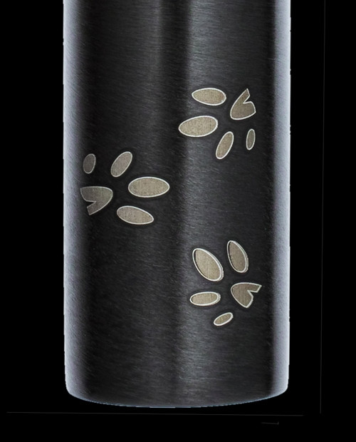 Black Follow Me Cylinder Urn Jewelry