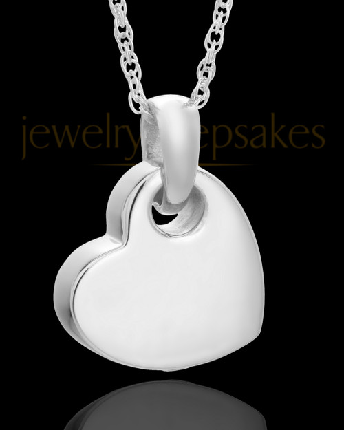 Keepsake Jewelry Solid 14K White Gold Charming Heart