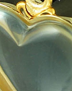 Cremation Locket Gold Plated Starry Heart
