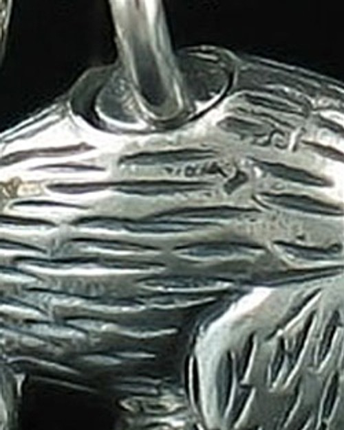 Cremation Keepsake Angora Bunny Rabbit Sterling Silver
