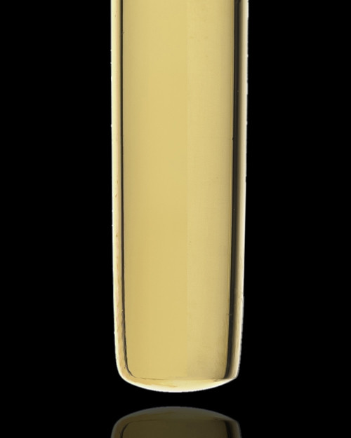 Pet Necklace Urn Gold Plated Raised Paw Cylinder-Engravable