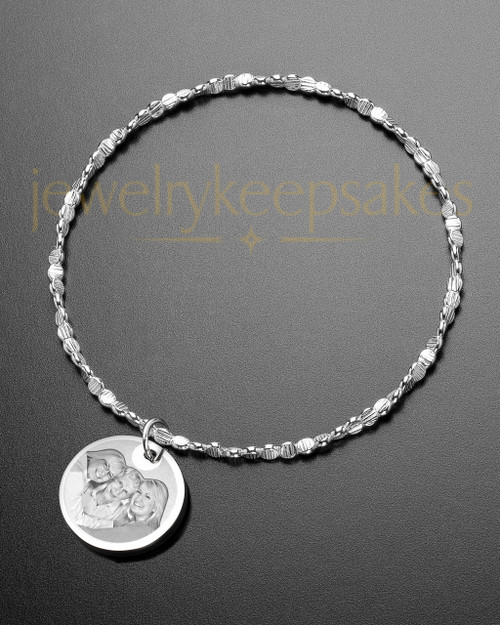 Luxury Round Photo Engraved Bracelet