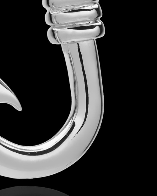 14K White Gold Hook Cremation Pendant
