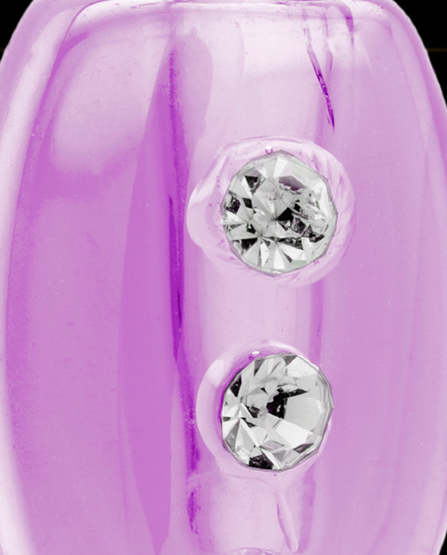 Violet Mystic Glass Teardrop Urn Pendant