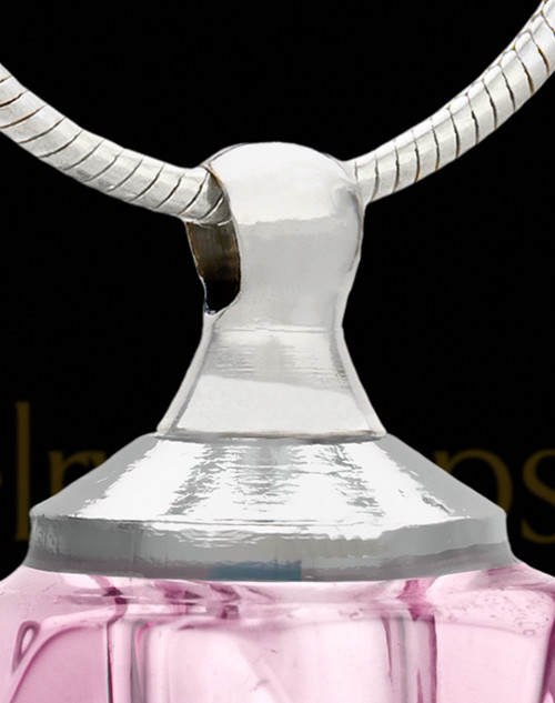 Pink Crystal Cube Cremation Charm