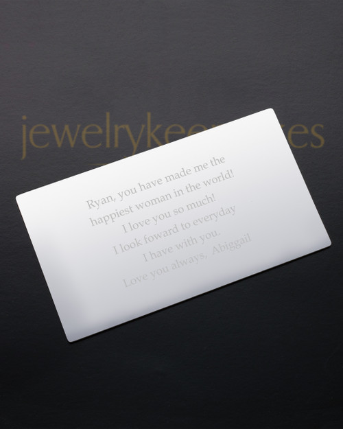 Silver Tenderness Wallet Card