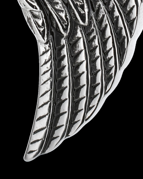 Men's Feathers Cremation Pendant For Ashes Stainless Steel