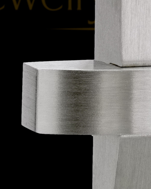 Men's Steel Modern Cross Cremation Pendant