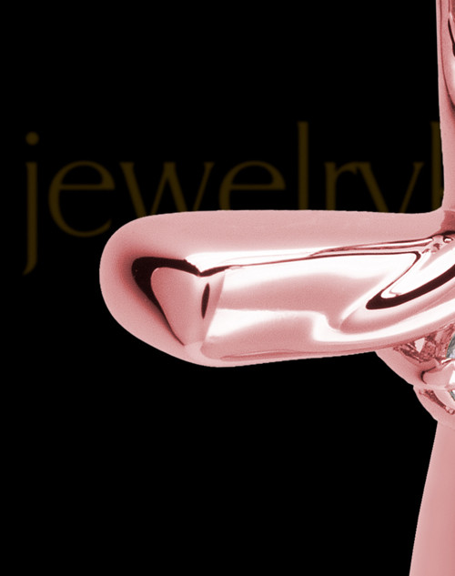 14K Rose Gold Elegant Cross Cremation Pendant
