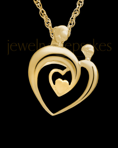 Cremation Keepsake 14K Gold Heartfelt Keepsake