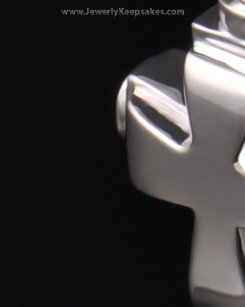 Memorial Necklace Sterling Silver Classic Cross