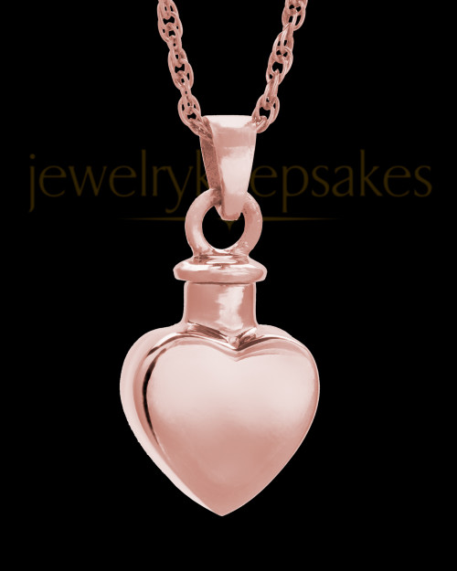 Always in My Heart Golden Memorial Urn Necklace – TW Memorial Gifts