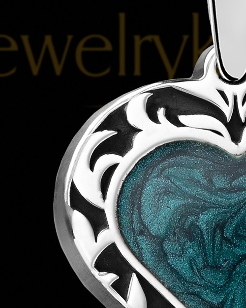 Paradise Heart Silver Ash Jewelry