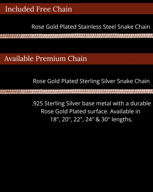 Rose Gold Plated Sterling Name Rectangle Thumbprint Pendant