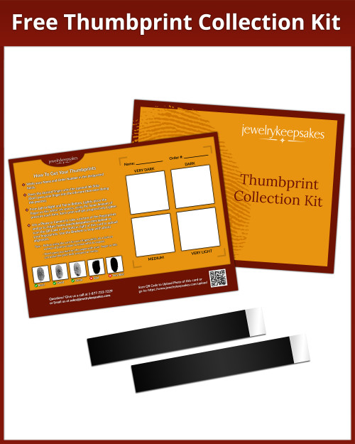 Brushed Stainless Steel Tender Heart Thumbprint Keychain