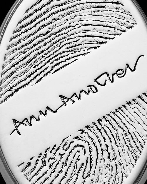 Sterling Silver Signature Oval Thumbprint Pendant