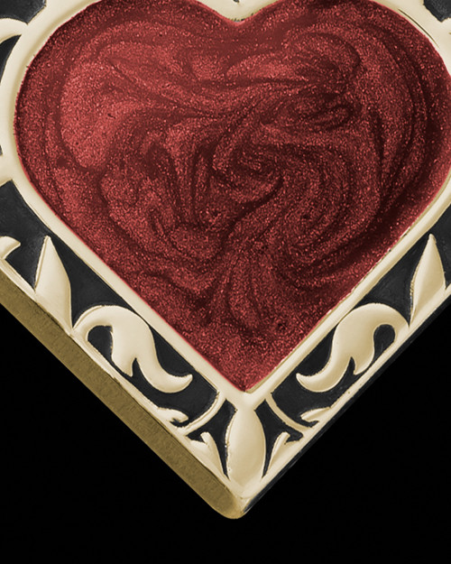 Solid 14K Gold Burning Heart Ash Jewelry