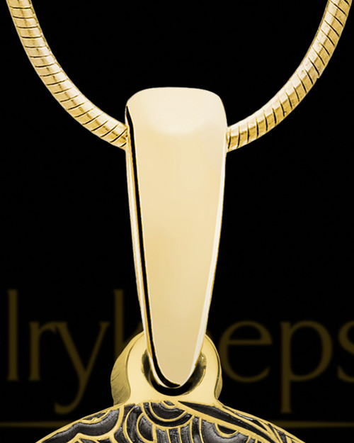 Round Arcadia Gold Plated Ash Jewelry