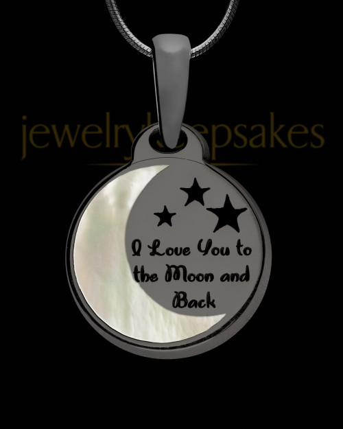 Moon and Back Black Finish Ash Jewelry
