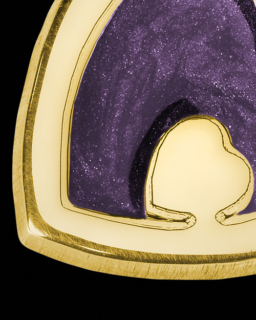 Heart Within Gold Plated with Sangria Ash Jewelry