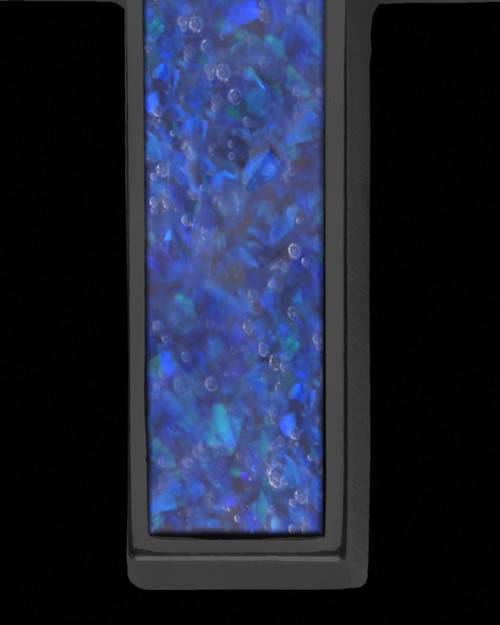 Midnight Seas Cross Black Finish Ash Jewelry