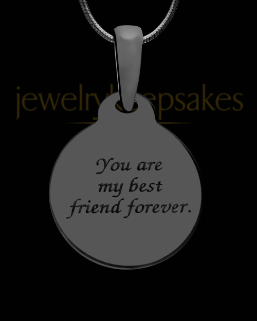 Moon and Back Black Finish with Black Blaze Opal Ash Jewelry