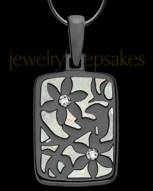 Sparrow Rectangle Black Finish Ash Jewelry