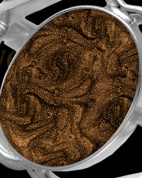 Ladies Yardley with Coffee Silver Ash Ring