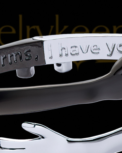 Stainless Steel In God's Arm's Bracelet Keepsake Jewelry