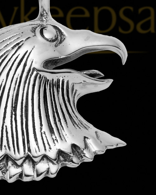 Sterling Silver Noble Eagle Cremation Necklace
