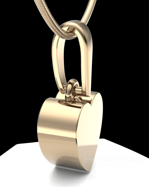 Gold Plated Gentle Heart Permanently Sealed Waterproof Pendant