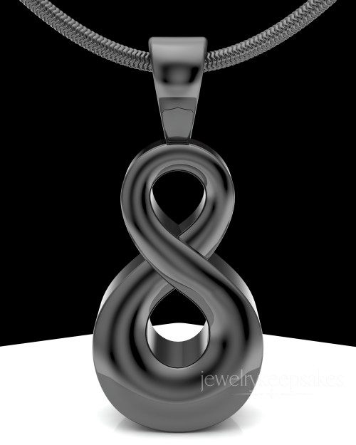 Black Plated Perpetual Love Permanently Sealed Jewelry