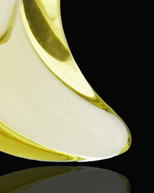 Ash Jewelry Yellow Crescent Glass Locket