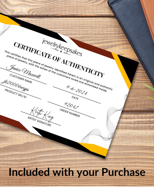 Sterling Silver Braided Cross Permanently Sealed Waterproof Keepsake Jewelry