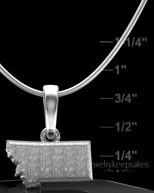Sterling Silver Permanently Sealed State Waterproof Keepsake Jewelry