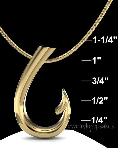 Gold Plated Hook Permanently Sealed Waterproof Cremation Pendant