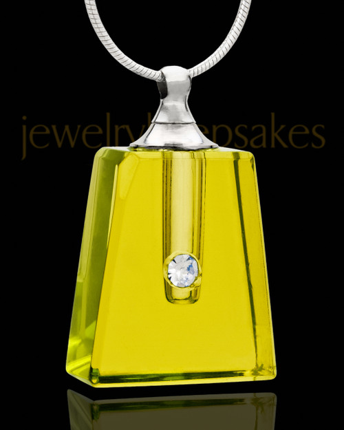 Necklace Urn Golden Reverence Glass Locket