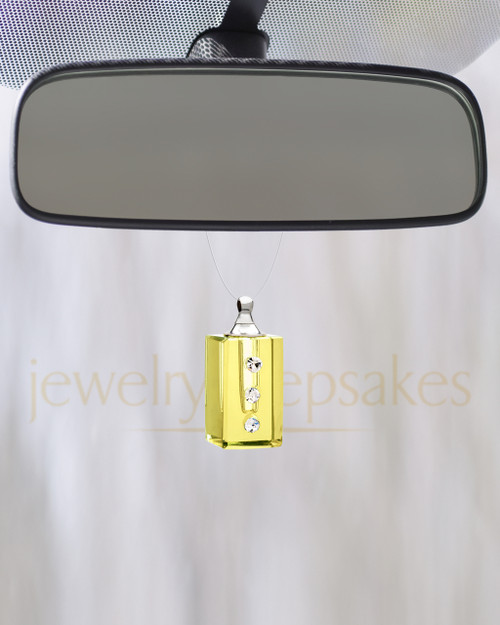 Yellow Dependable Glass Reflection Pendant