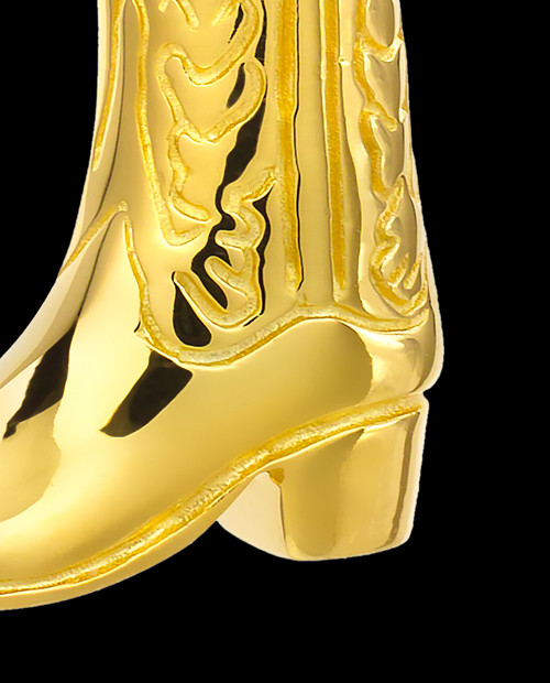 gold plated boots