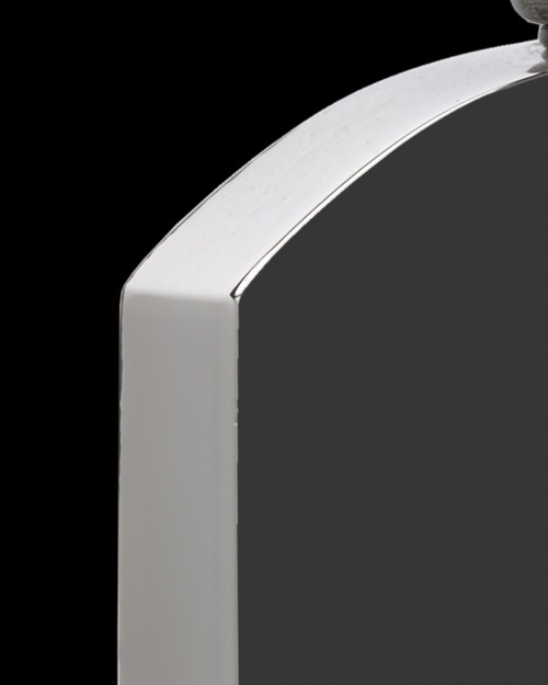 Black Stunning Stainless Rectangle Cremation Keepsake