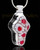 Black Reflective Glass Cross Cremation Urn Pendant