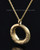 Gold Plated Playful Round Pendant