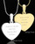April Stainless Steel Memories Heart-Shaped Photo Engraved Pendant