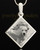 Photo Engraved Diamond Pet Pendant Stainless Steel
