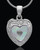 Sterling Silver Shimmer Heart Keepsake Jewelry
