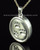 Cremation Necklace Sterling Silver By Your Side Oval Keepsake