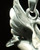 Cremation Urn Necklace 14K White Gold Swan