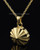 Memorial Urn Jewelry Gold Vermeil Pinwheel