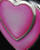 Cremation Locket Sterling Silver Burgundy Heart-Engravable